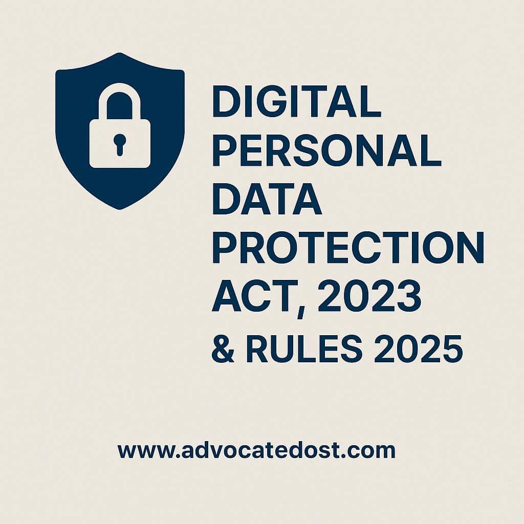 Digital Personal Data Protection Act 2023 and Rules 2025 infographic English www.advocatedost.com